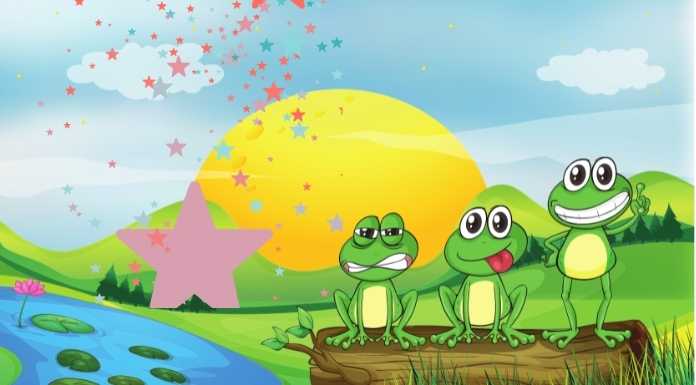 ภาพประกอบนิทาน กบนับดาว